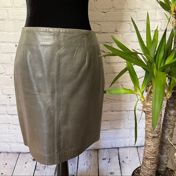 Vintage Sienna Collection Leather mini Skirt 8 - Picture 2 of 11
